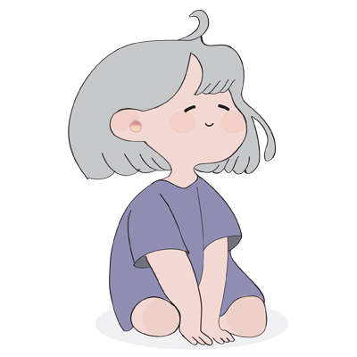 Greylady's World Character Illustration